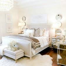 luxurious silver and gold fall bedroom