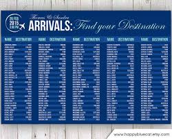 Wedding Seating Chart Rush Service Arrivals Airport