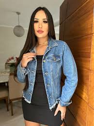 jaqueta jeans elegante modelo