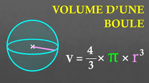 3e calculer le volume d une boule you