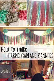 delightful fabric garland banner