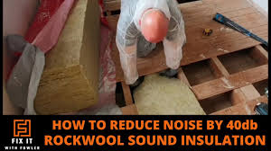 acoustic floor install rockwool sound