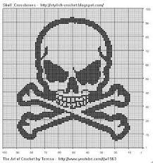 Free Filet Crochet Charts And Patterns Filet Crochet Skull