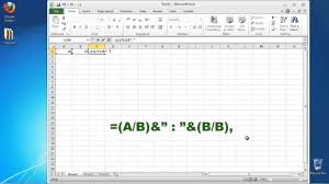 how to calculate the ratio in excel