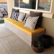 concrete or wood garden bench ideas