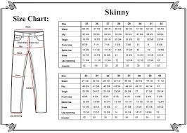 Selvedgework Men Size Chart Skinny Selvedgework