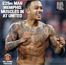 Daarom gaan we het deze week over de tatoeages van memphis depay hebben, want ook als voetballer is het natuurlijk heel leuk om tatoeages te hebben! 25m Man Memphis Muscles In At United Pressreader