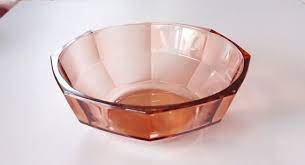 Art Deco Rosalin Depression Glass Bowl