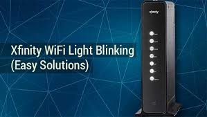 xfinity wifi light blinking easy