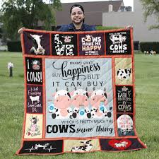 cow blankets and throws cow gifts for