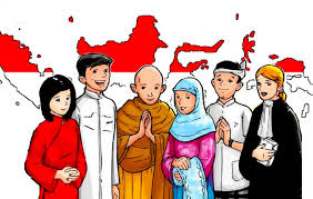Kebebasan agama, diabadikan dalam konstitusi as. Poster Keberagaman Indonesia Tulisan