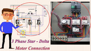 Kontaktor magnet menggunakan 2 rangkaian yaitu. 3 Phase Star Delta Motor Wiring Connection 3 Phase Motor 3 Phase Motor Star Delta Youtube