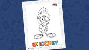 Despite this, he is differently colored, noticeably the purple helmet, which is green in looney tunes. Marvin The Martian Coloring Sheet Be Looney Wb Kids Go