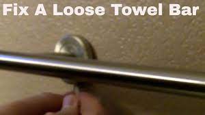 How to Fix Loose Towel Rack or Towel Bar - YouTube