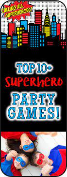 top superhero party games and superhero