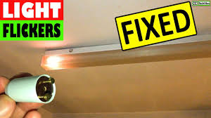 fluorescent light flickering and how to