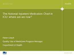 Ppt The National Inpatient Medication Chart In Icu Where