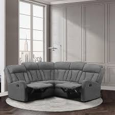 curved sectional sofa manual recliner