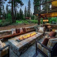 Backyard Fire Outdoor Fire Pit Seating