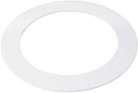 5 Pack White Plastic Trim Ring For 8 Inch Recessed Can Down Light Oversized Lighting Fixture Amazon Com