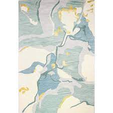 abstract contemporary accent rug