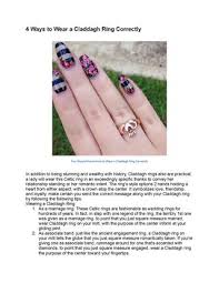 Wear the ring to remember someone special. 4 Ways To Wear A Claddagh Ring Correctly By Kelly Smith Issuu