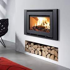 Indoor Fireplace With Niche For Wood