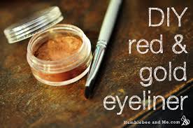 red gold clay eyeliner humblebee me