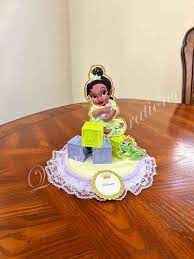 Princess Tiana Baby Shower Cake gambar png