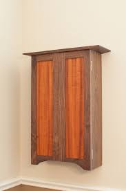 Dovetailed Wall Hanging Liquor Cabinet