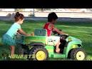 peg perego john deere gator unboxing and riding boots