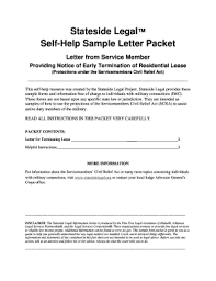 early lease termination letter fill