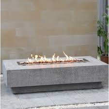 concrete outdoor fire pit table