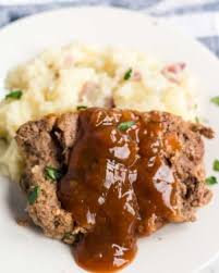 It's easy to make, only has 1 net carb a slice, and doesn't. Classic Meatloaf With Brown Gravy Just Like Mom S