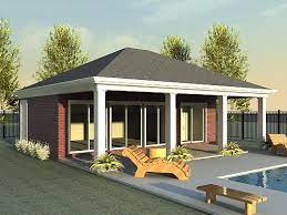 Pool House With Covered Porch