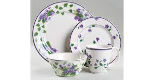 Sweet Violets 4 Piece Place Setting By