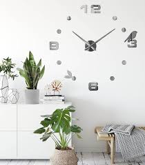 Frameless Bird Wall Clock Decal Wall