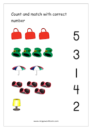 number matching worksheets