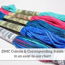 Want To Match Dmcs New Coloris Variegated Thread With Solid