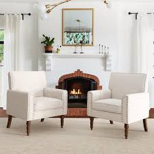legs ivory white accent chairs