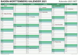 Der urlaubsplaner 2021 mit feiertagen, ferien, brückentagen und lange wochenenden. Kalender 2021 Baden Wurttemberg
