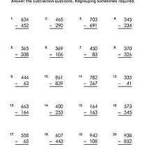 Check spelling or type a new query. 3 Digit Subtraction Worksheets Some Regrouping