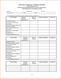 Staff Training Checklist Checklists New Employee Plan Property