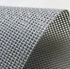gray square plastic mesh netting