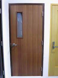 Fire Rated Timber Wood Door With Vision