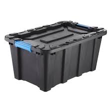 Veno heavy duty extra large moving bags w/backpack straps strong handles & zippers compatible with ikea frakta hand cart, storage totes, alternative to moving box, recycled material. Inabox 40l Heavy Duty Black And Blue Storage Container Bunnings Australia