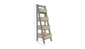 Wooden Ladder Shelf Ana White