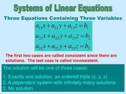 Systems Of Linear Equations Powerpoint