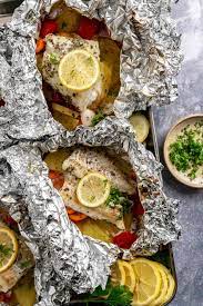 best baked cod in foil with vegetables