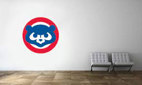 Chicago Cubs Bear Logo Wall Decal Mlb